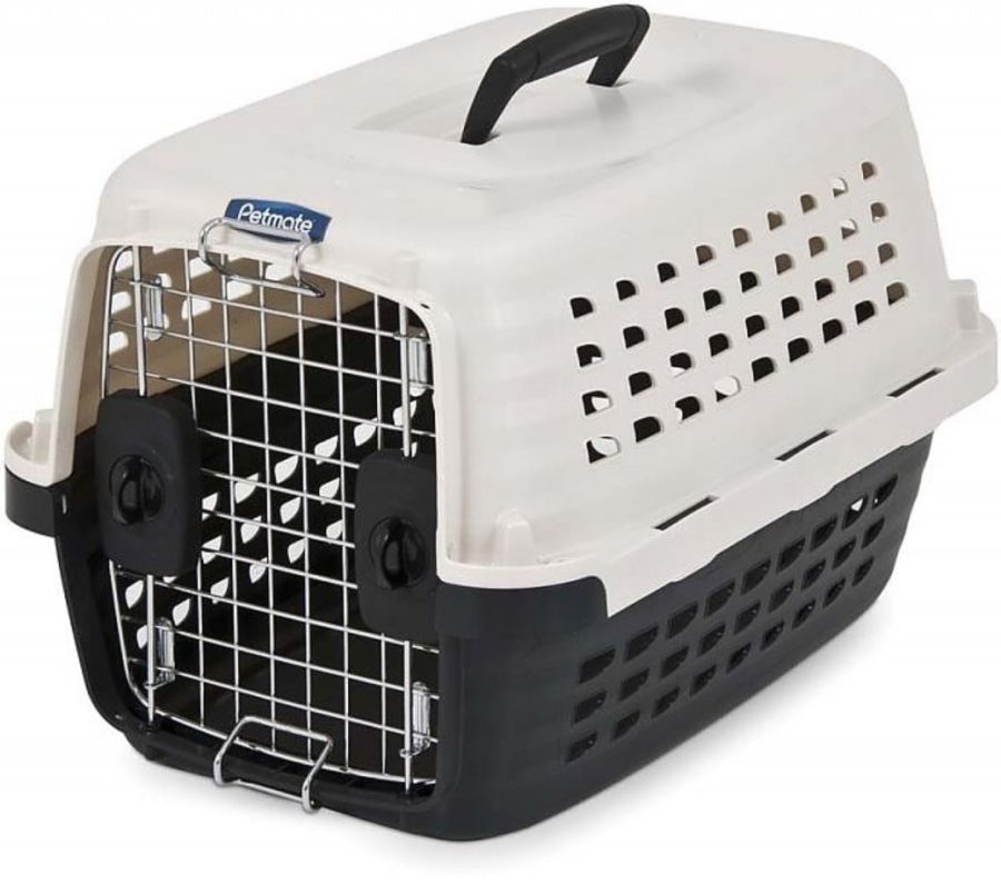 Petmate Compass Kennel - Black & Metalic White image 0