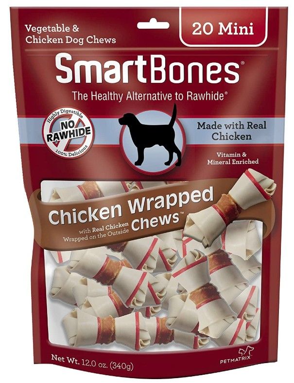 SmartBones Vegetable and Chicken Wrapped Rawhide Free Dog Bone image 0