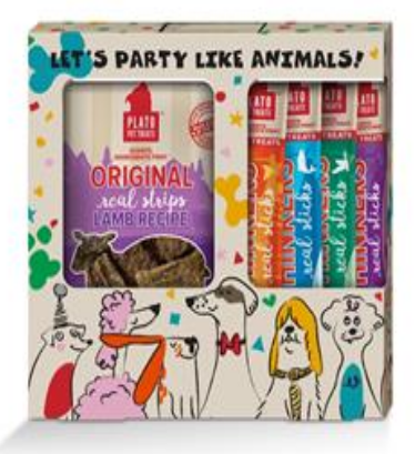 Plato Pet Treats Celebration Gift Box 5ct image 0