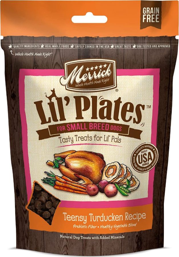 Merrick Lil' Plates Small Breed Treats Teensy Turducken Recipe image 0