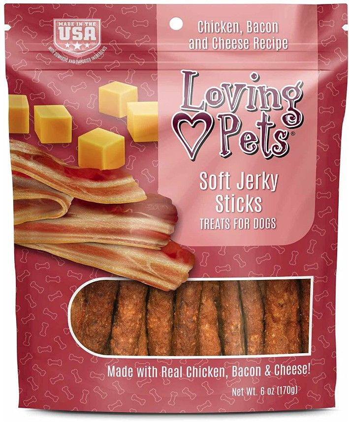 Loving Pets Soft Jerky Sticks Bacon Flavor image 0