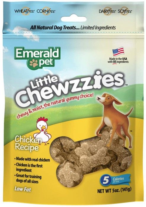 Emerald Pet Little Chewzzies Soft Training Treats Chicken Recipe image 0