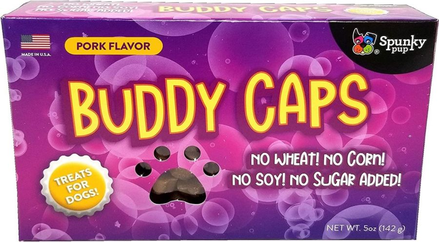 Spunky Pup Buddy Caps Pork Flavored Treats image 0