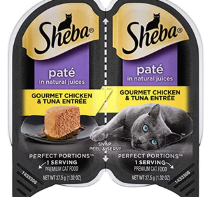 Sheba Premium Pate Poultry Entrée Twin Multi-Pack Wet Cat Food -2.65oz-24 Pack image 0