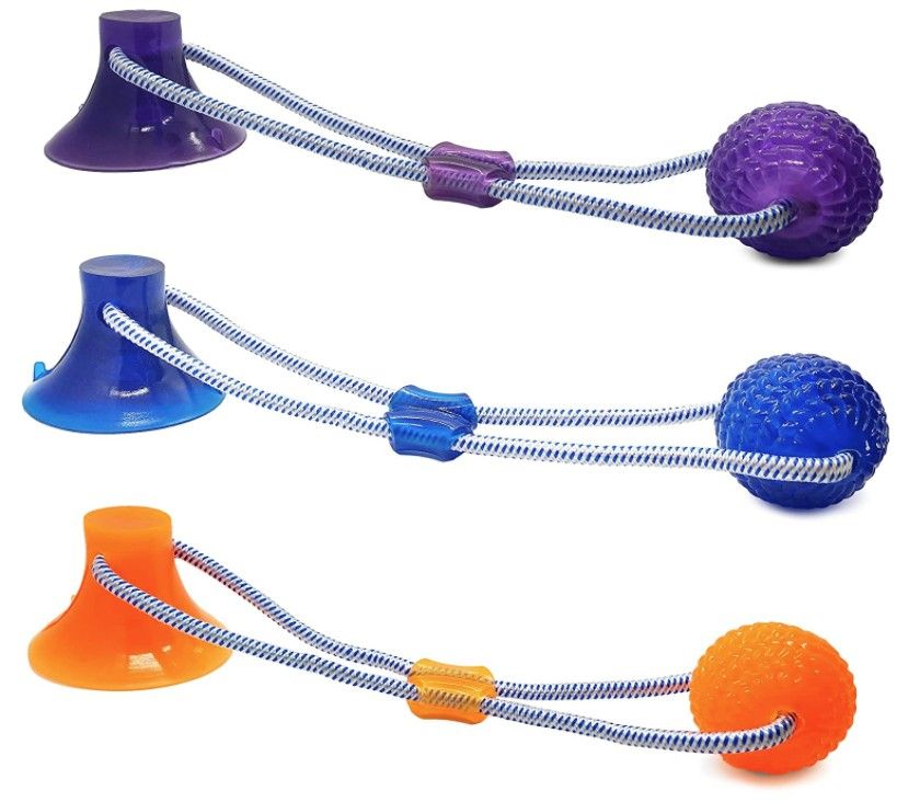 Spot Press and Pull Interactive Dog Toy Assorted Colors image 0