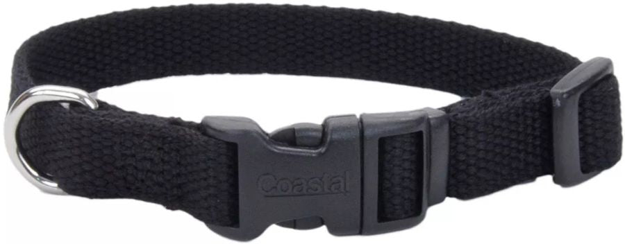 Coastal Pet New Earth Soy Adjustable Dog Collar Onyx Black image 0