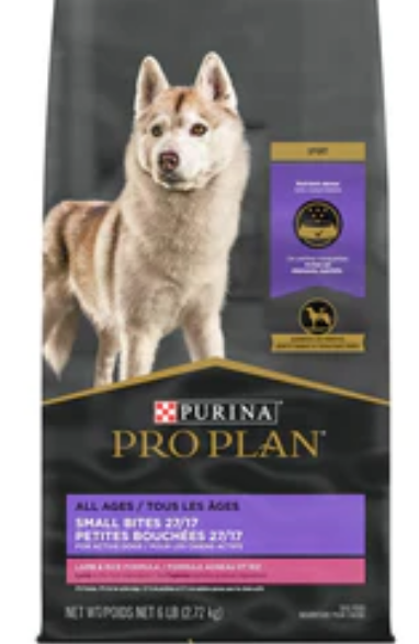 Purina Pro Plan Small Bites Lamb & Rice High Protein, High Energy-6lbs Pack of 5 image 0