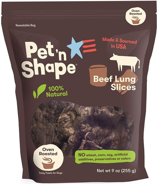 Pet 'n Shape Natural Beef Lung Slices Dog Treats image 0