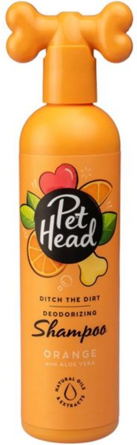 Pet Head Ditch the Dirt Deodorizing Shampoo for Dogs Orange with Aloe Vera image 0