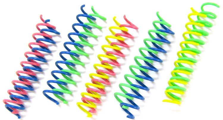 Spot Thin & Colorful Springs Cat Toy image 0