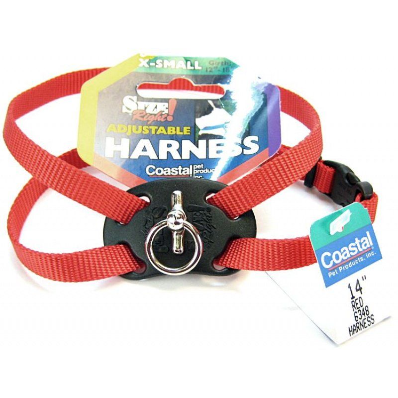 Coastal Pet Size Right Nylon Adjustable Harness Red image 0