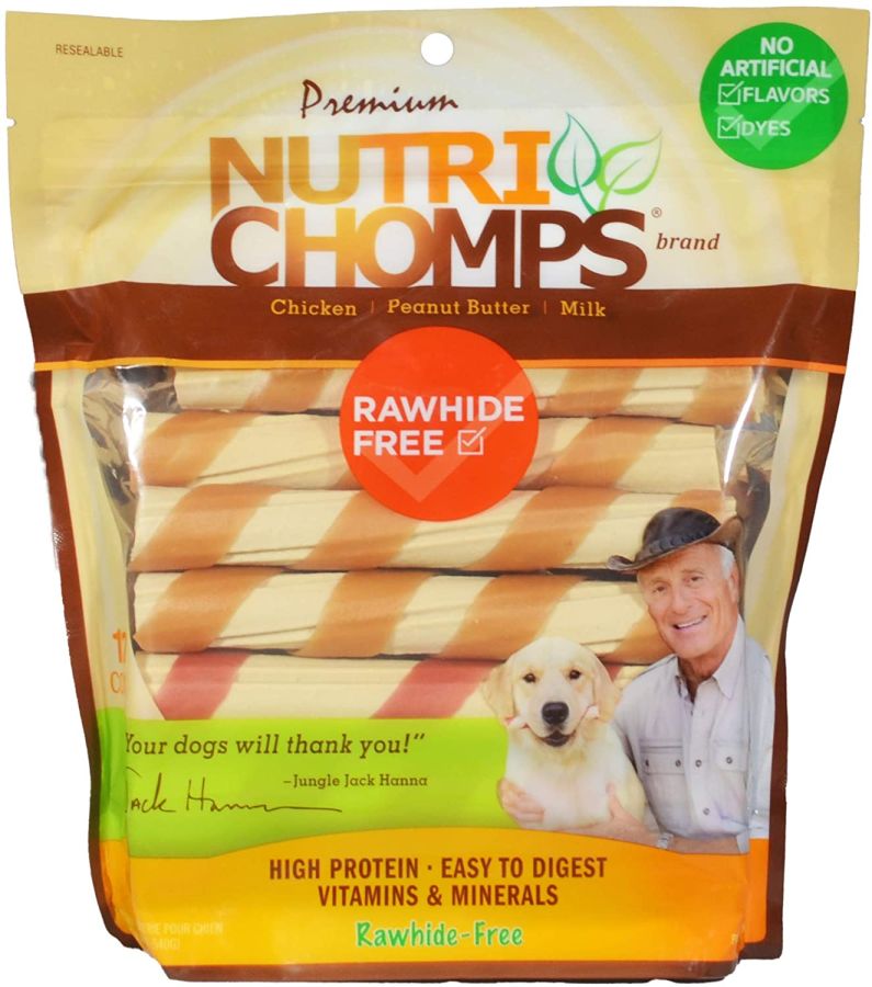 Nutri Chomps Wrapped Twist Dog Treat Assorted Flavors image 0
