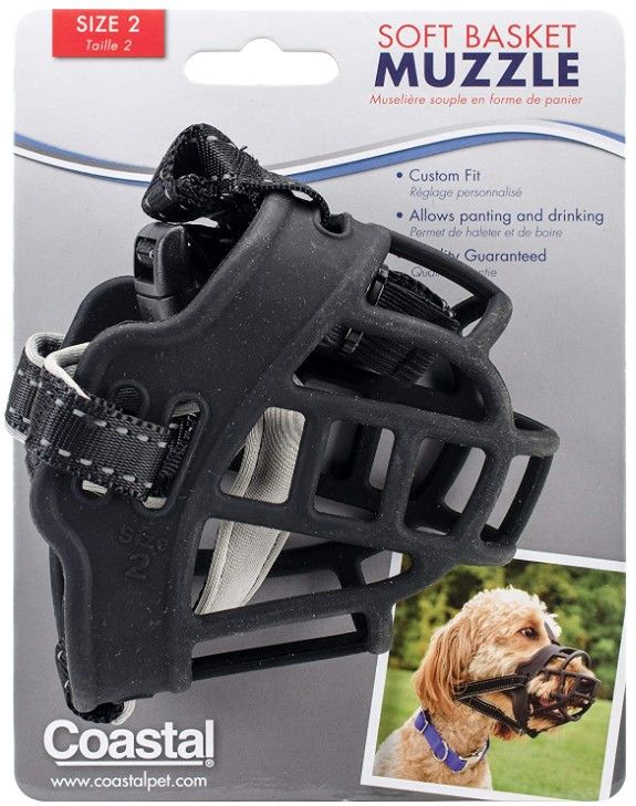 Coastal Pet Soft Basket Muzzle for Dogs Black image 0