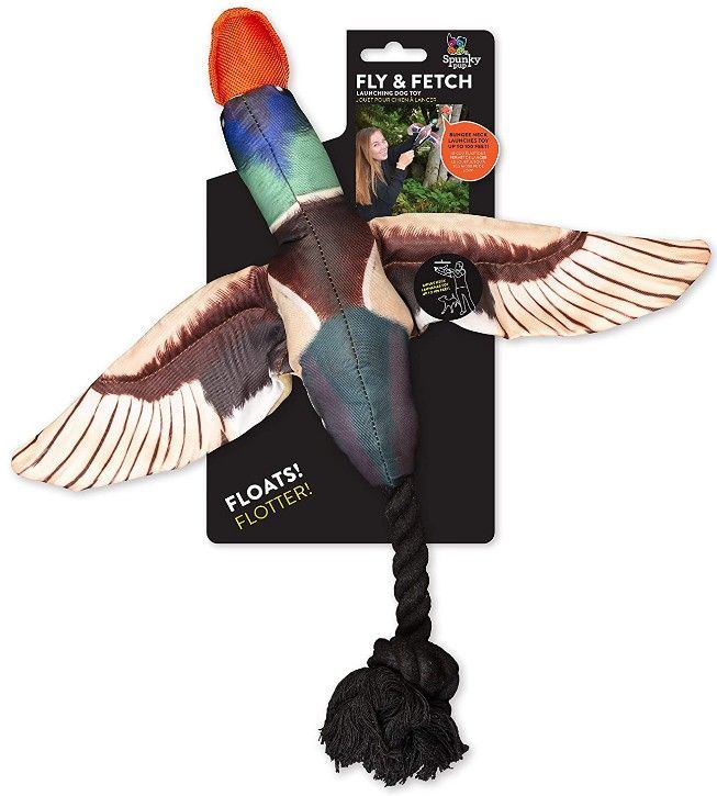 Spunky Pup Fly and Fetch Duck Dog Toy image 0