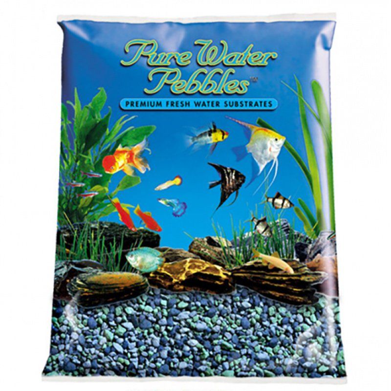 Pure Water Pebbles Aquarium Gravel - Blue Lagoon image 0