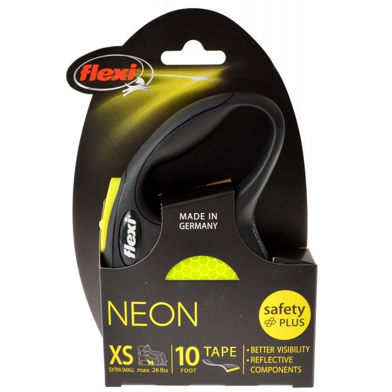 Flexi New Neon Retractable Tape Leash image 0