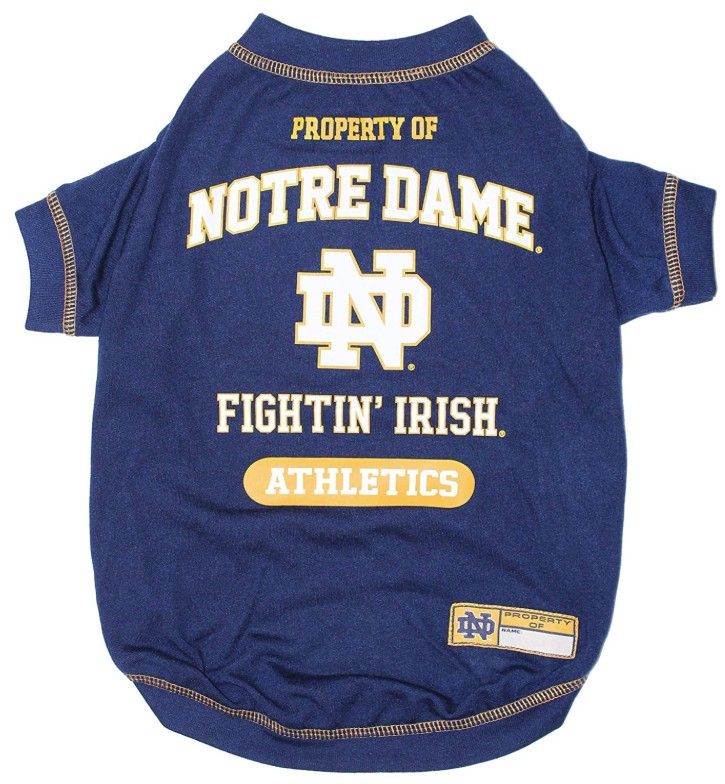 Pets First Notre Dame Tee Shirt for Dogs and Cats image 0