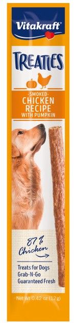 Vitakraft Treaties Smoked Chicken Recipe With Pumpkin Dog Treat image 0