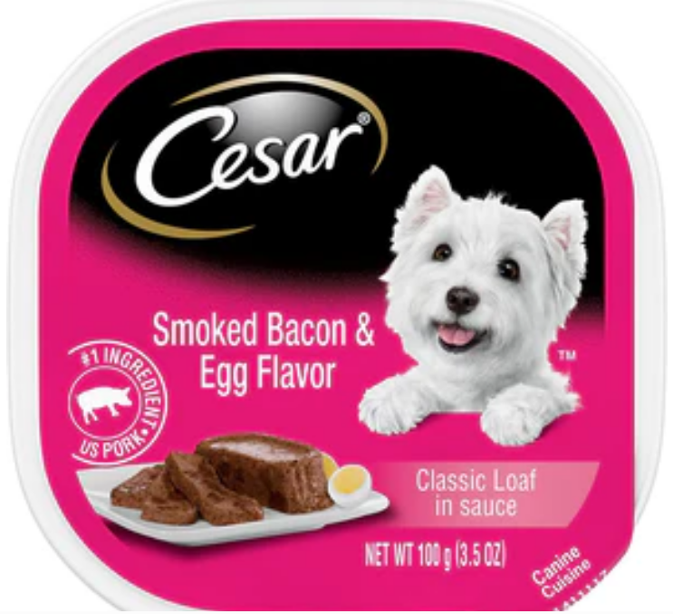 Cesar Canine Cuisine Sunrise Bacon & Eggs Flavor Wet Dog Food - 3.5 oz - 24 Pack image 0