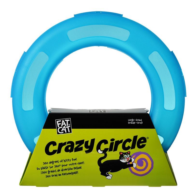 Petmate Crazy Circle Cat Toy - Blue image 0