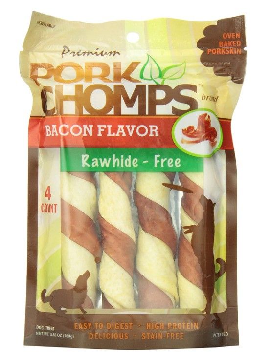 Pork Chomps Premium Pork Twistz - Bacon image 0