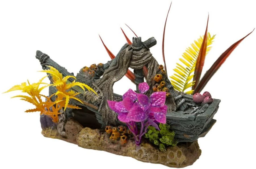 Exotic Environments Sunken Ship Floral Ornament image 0