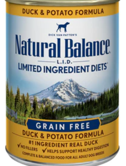 Natural Balance Limited Ingredient Diets Duck and Potato Canned Dog Food-13oz image 0