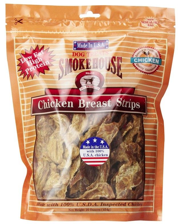 Smokehouse Chicken Breast Strips Natural Dog Treat image 0