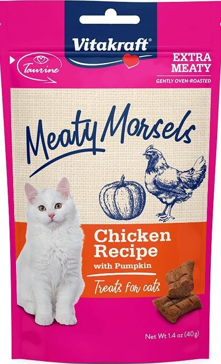 VitaKraft Meaty Morsels Chicken & Pumkin Cat Treat image 0