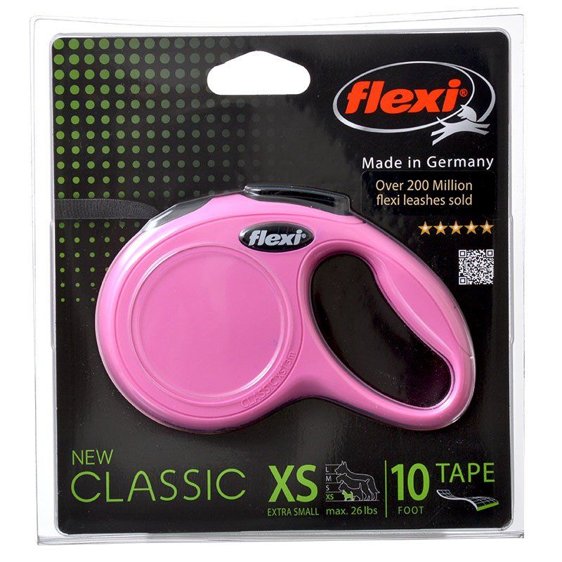 Flexi New Classic Retractable Tape Leash - Pink image 0