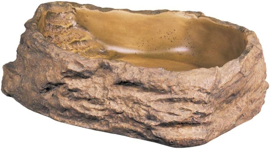 Exo-Terra Granite Rock Reptile Water Dish image 0