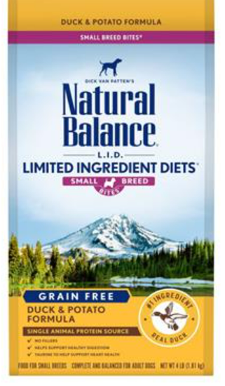 Natural Balance Pet Foods Lid Duck And Potato Small Breed Bite 4 Lb image 0