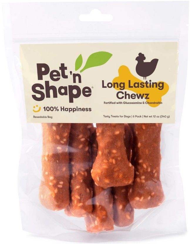 Pet n Shape Long Lasting Chewz 4" Bone Fortified w/Glucosamine & Chondroitin image 0
