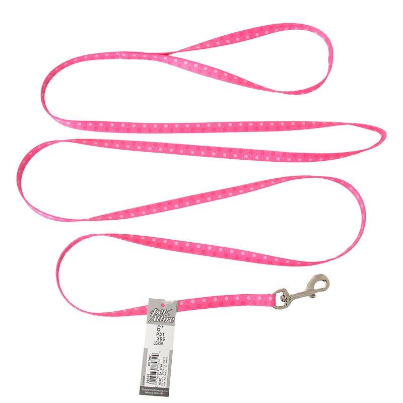 Pet Attire Styles Polka Dot Pink Dog Leash image 0