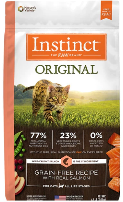 Instinct Original Grain Free Recipe with Real Salmon Natural Dry Cat Food image 0