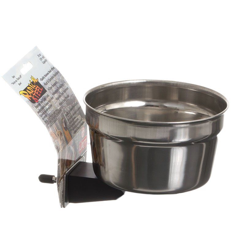 Lixit Radical Steel Metal Cage Crock Bowl for Small Animals & Birds image 0