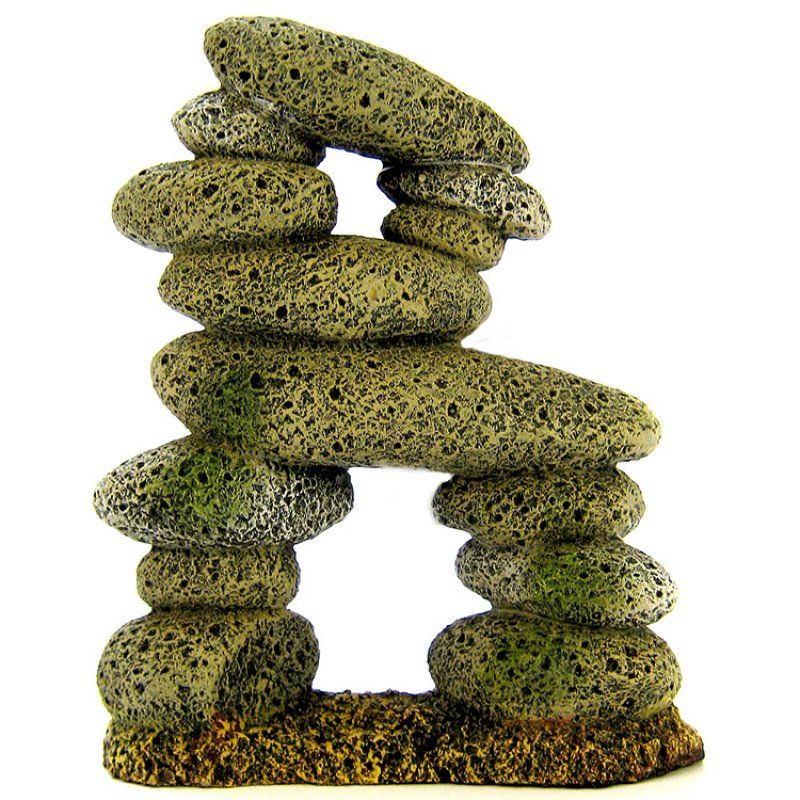 Blue Ribbon Tall Pebble Archway Ornament image 0