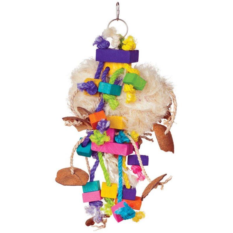 Prevue Bodacious Bites Tough Puff Bird Toy image 0