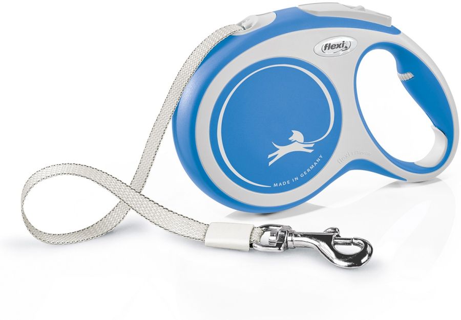Flexi New Comfort Retractable Tape Leash - Blue image 0
