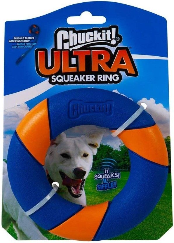 Chuckit Ultra Squeaker Ring Dog Toy image 0