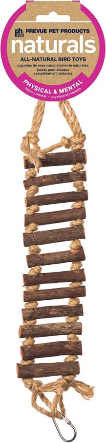 Prevue Naturals Wood and Rope Ladder Bird Toy image 0