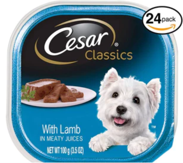 Cesar Canine Cuisine with Lamb in Meaty Juices Wet Dog Food - 3.5 oz - 24 Pack image 0