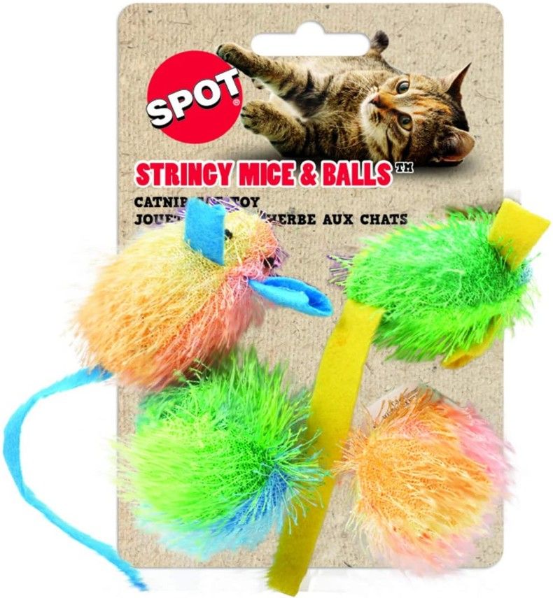 Spot Spotnips Stringy Mice & Balls Catnip Toy image 0