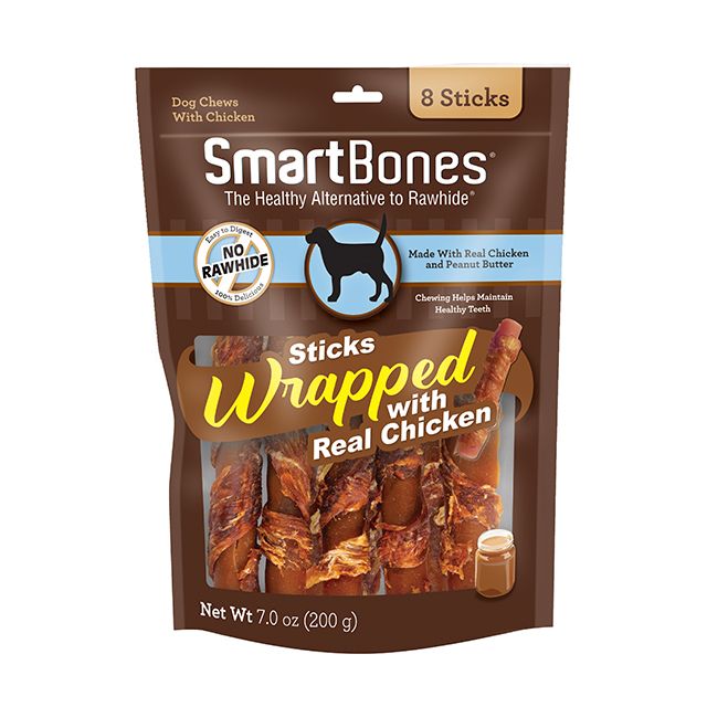SmartBones Chicken Wrapped Peanut Butter Sicks Rawhide Free Dog Chew image 0