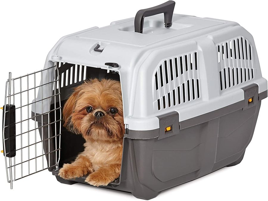 MidWest Skudo Travel Carrier Gray Plastic Dog Carrier image 0