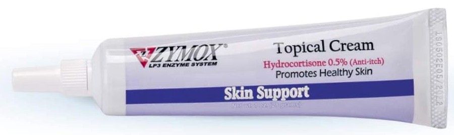 Zymox Skin Support Topical Cream with Hydrocortisone for Dogs and Cats image 0