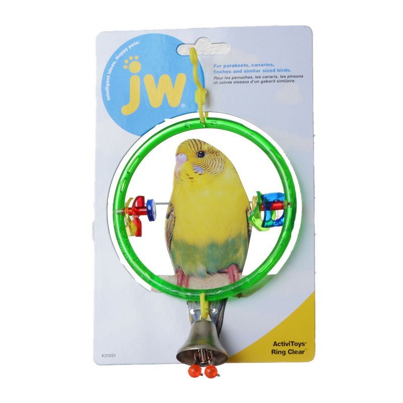 JW Insight Clear Ring Bird Perch image 0