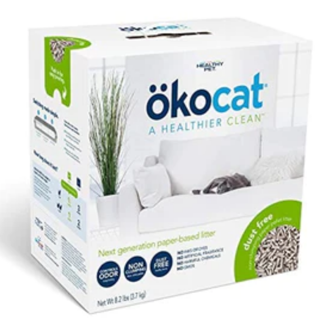 Okocat Dust Free Non-Clumping Paper Pellet Cat Litter image 0