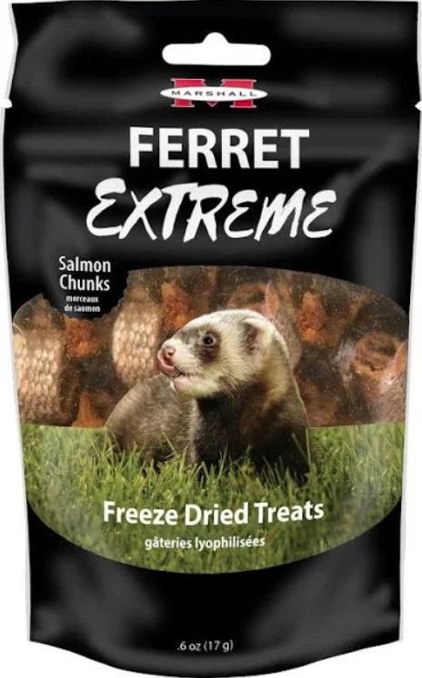 Marshall Ferret Extreme Salmon Chunks Freeze Dried Ferret Treat image 0