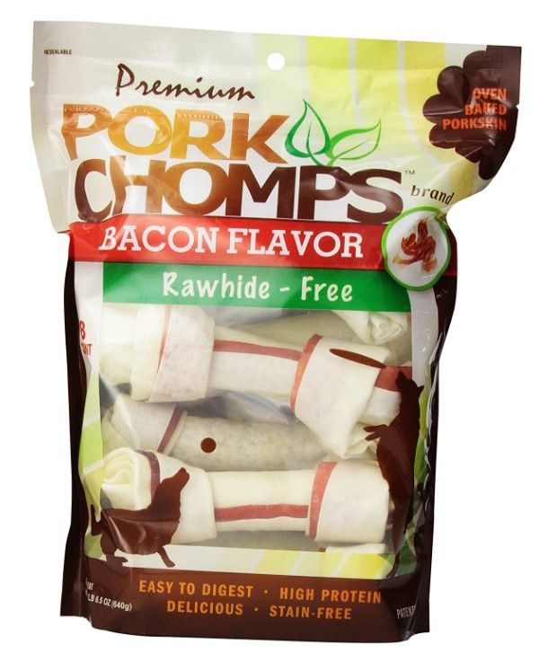 Pork Chomps Premium Pork Knotz - Bacon Flavor image 0